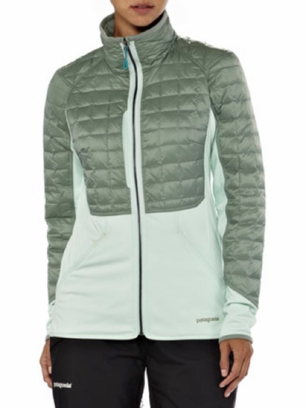 Patagonia Two-Tone Quilted Hybrid Down Jacket